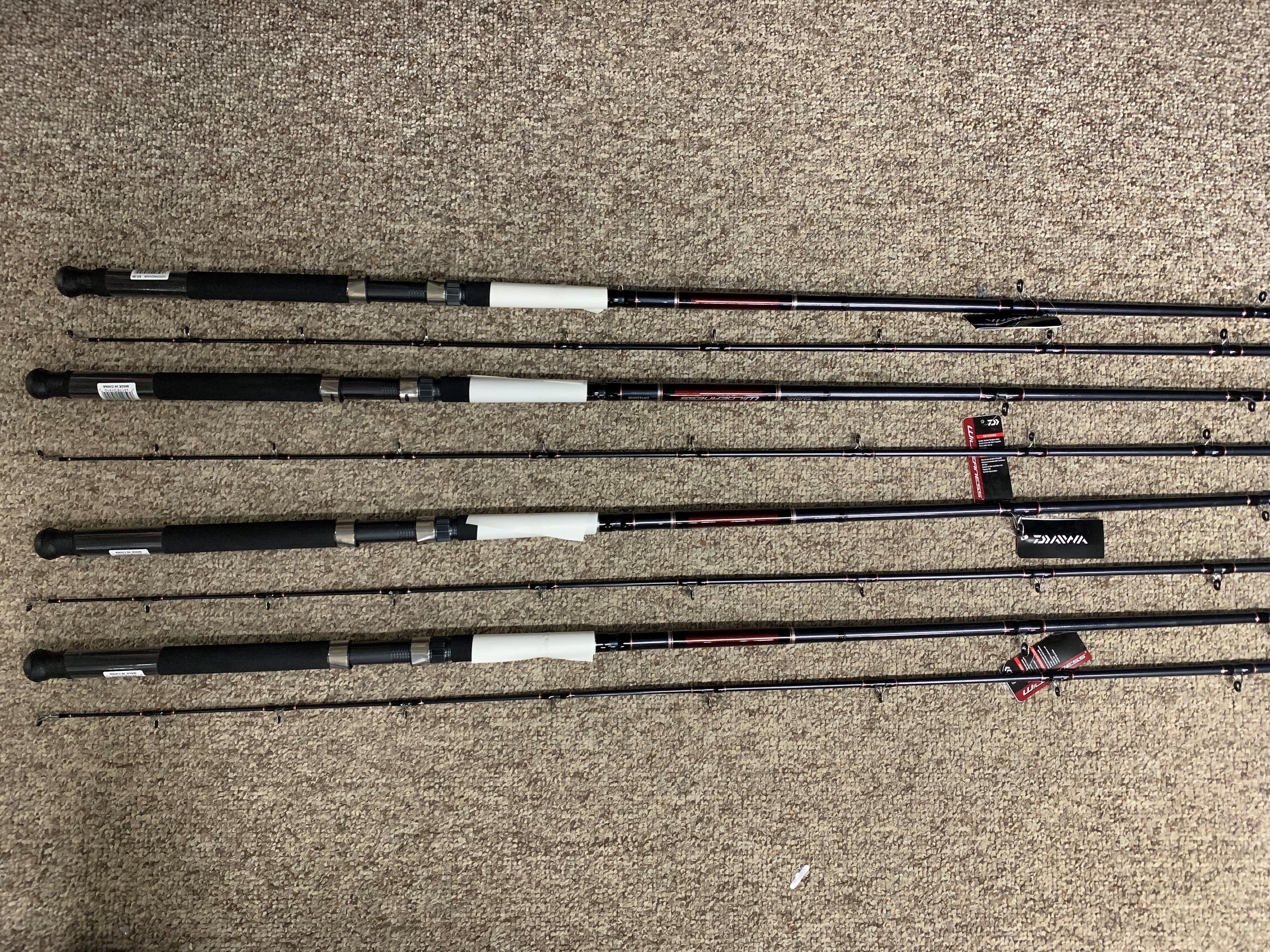 4PK NEW DAIWA WILDERNESS TROLLING RODS