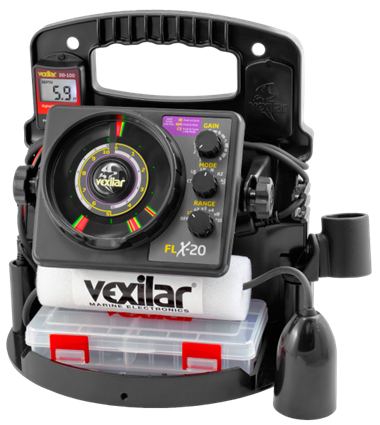 Vexilar Pro Pack II FLX20 w/ 12 Degree Ducer & DD100 Ice Fishing Flasher