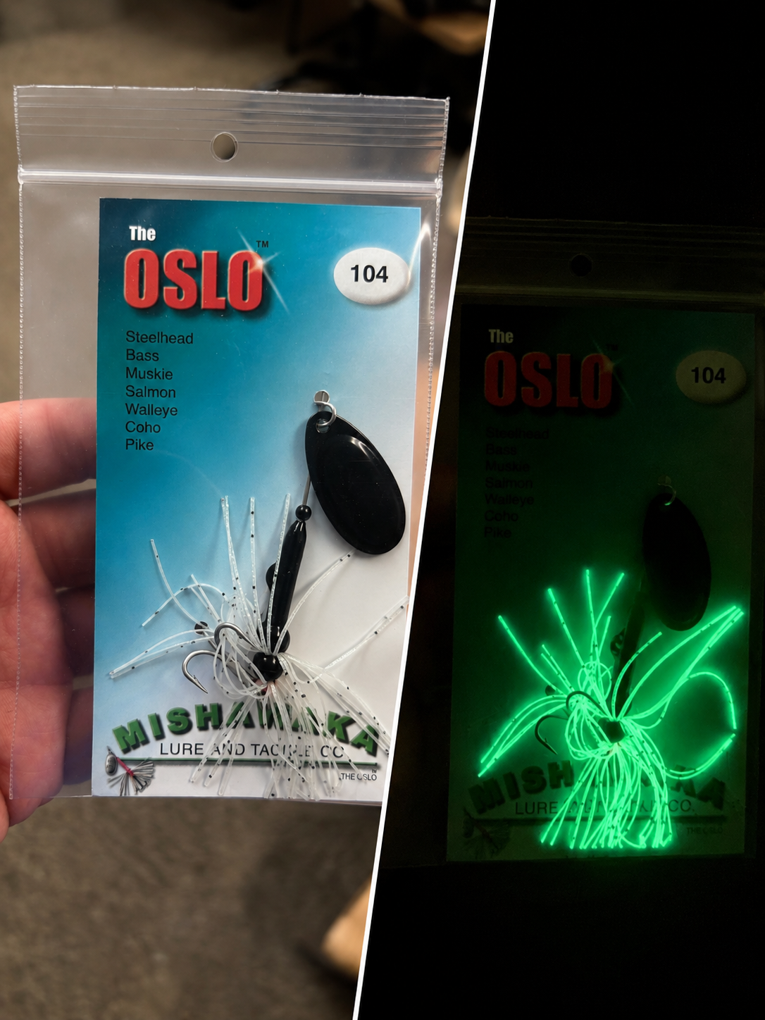 Oslo In-Line Spinner Special Run Color - Shadow Stalker