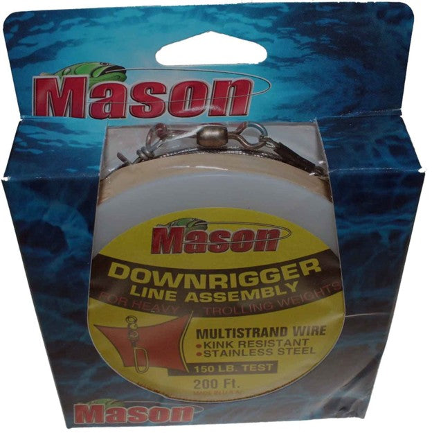 Mason Downrigger wire assembly 150# 200'