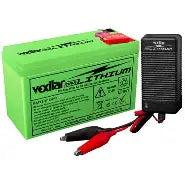 Vexilar V-220L 12V-12Ah Max Lithium Battery and V-420L Rapid Charger