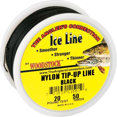 Woodstock Nylon Tip-up Line Black 100yd Spools