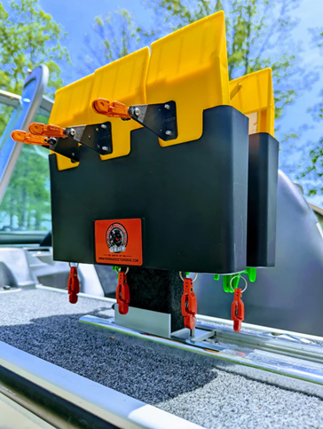 Fishing Addiction Board 2 Caddy Track Mount - Slim