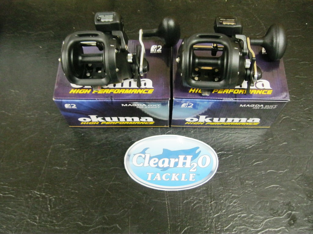 2PK Okuma Magda Pro DXT Line Counter Trolling Reels