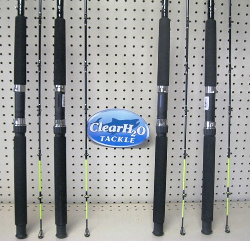 4PK OKUMA CLASSIC PRO CHARTRUESE TIP TROLLING RODS