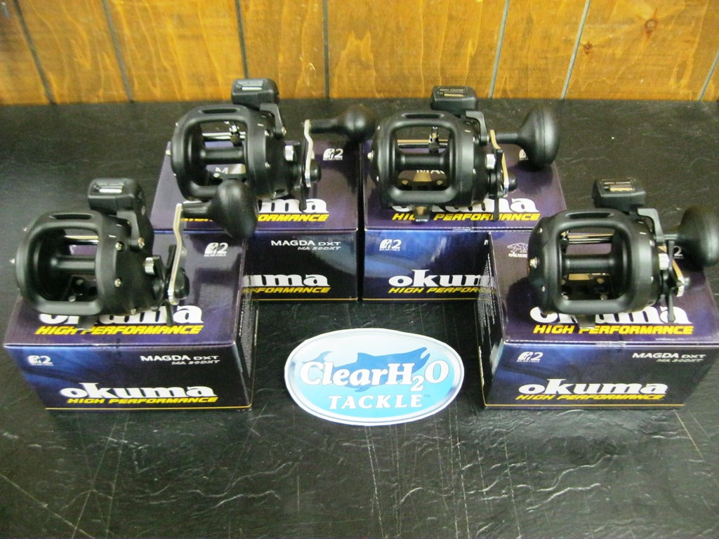 4PK Okuma Magda Pro DXT Line Counter Trolling Reels