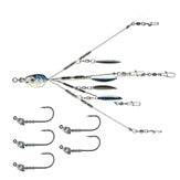 6th Sense Divine Umbrella Rig 5.5" Kit 4k Shad 1/8oz 3/0 Hooks