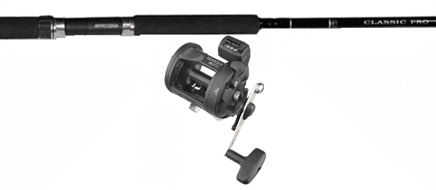OKUMA CLASSIC PRO 8'6 TROLLING COMBO W/ MAGDA MA-30D REELS