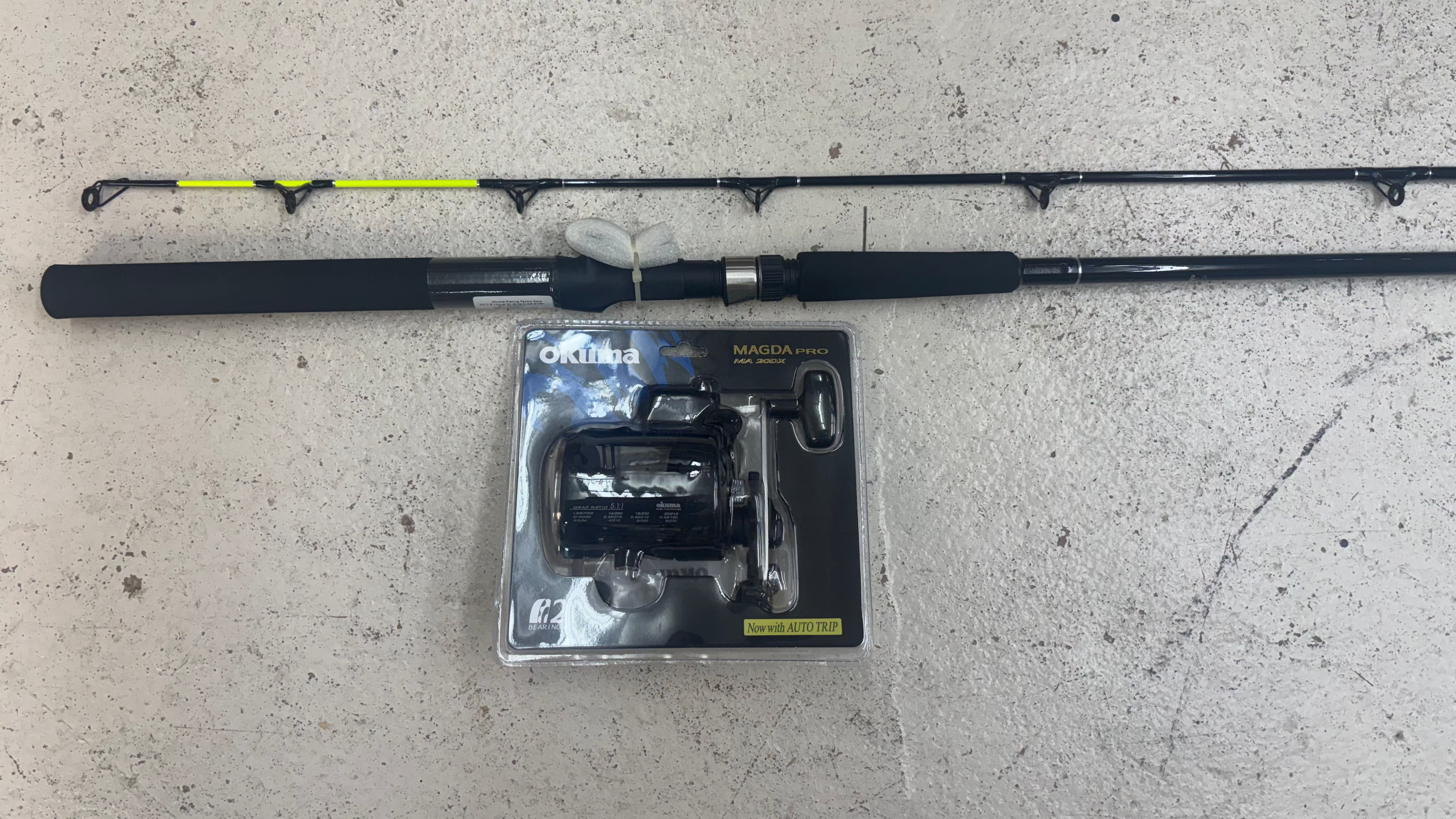 Okuma Classic Pro 7' Ct w/ Okuma Magda Pro MA-20DX Trolling Combo