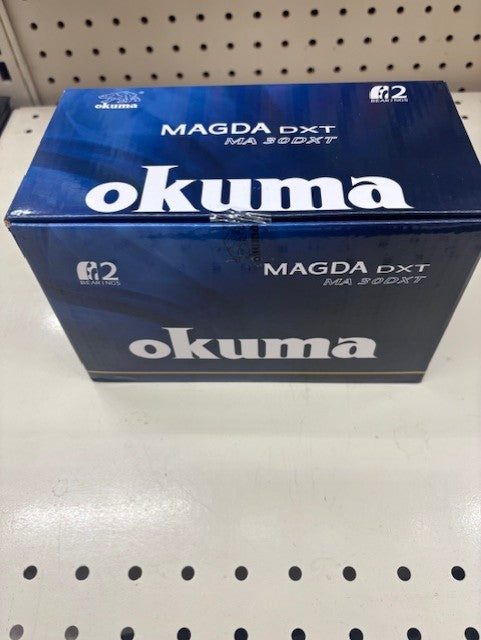 Okuma Magda Pro MA-30DXT Line Counter Pre-spooled w/ 30# 1000' Wire Trolling Reel