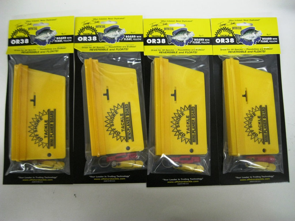 4PK OFF SHORE TACKLE OR-38 MINI PLANER BOARD CRAPPIE PANFISH
